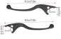 Preview: Bremshebel Hydraulisch rechts oder links 18,5cm